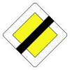 B9-End of priority road