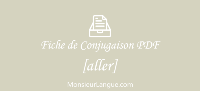 フランス語動詞活用表PDF‐aller