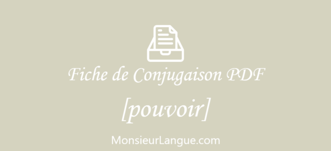 フランス語動詞活用表PDF‐pouvoir