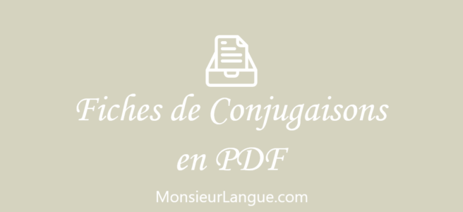 フランス語動詞活用一覧表PDF